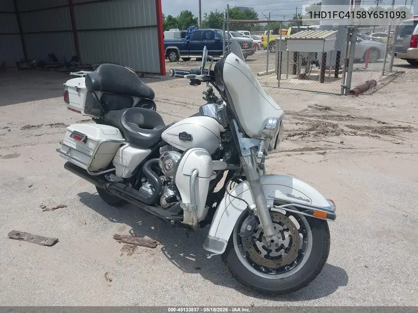 2008 Harley-Davidson Flhtcui VIN: 1HD1FC4158Y651093 Lot: 45133837