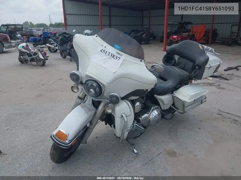2008 Harley-Davidson Flhtcui VIN: 1HD1FC4158Y651093 Lot: 45133837