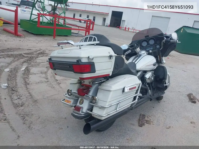 2008 Harley-Davidson Flhtcui VIN: 1HD1FC4158Y651093 Lot: 45133837