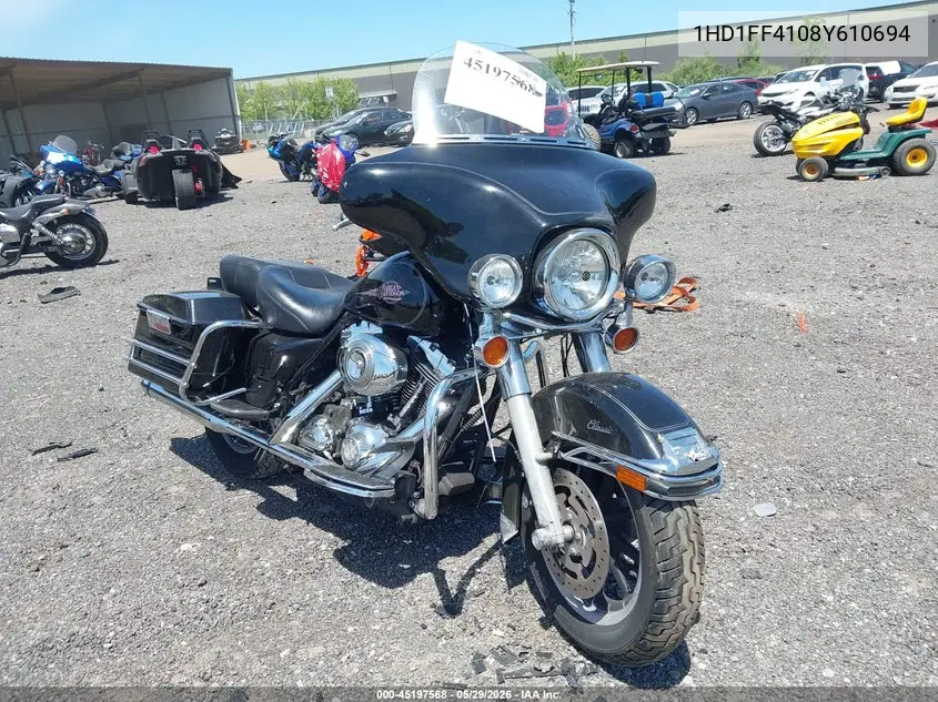 2008 Harley-Davidson Flht Classic VIN: 1HD1FF4108Y610694 Lot: 45197568