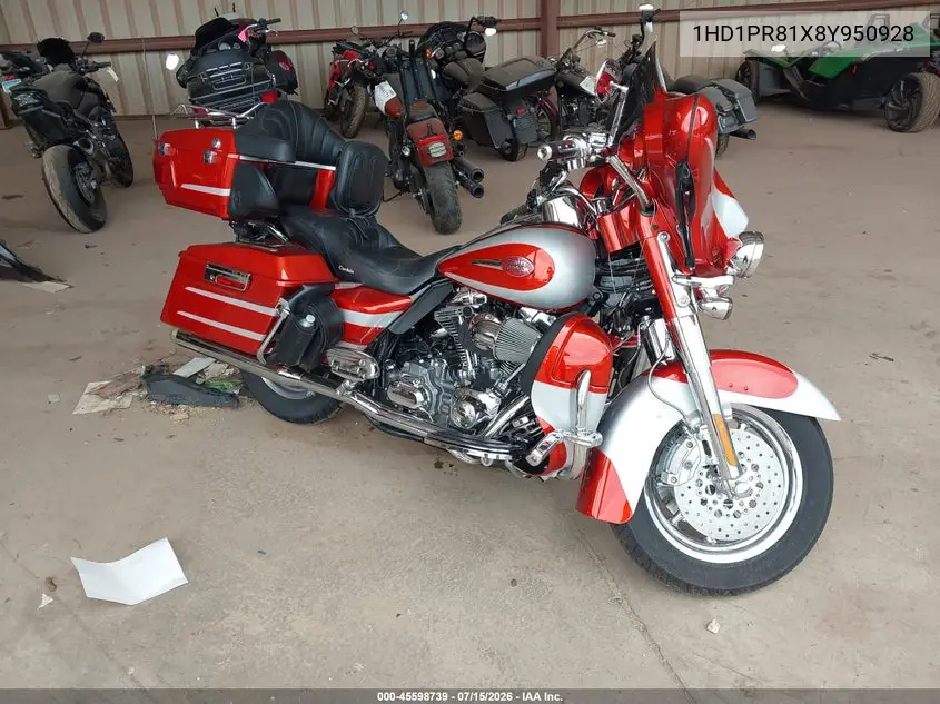 2008 Harley-Davidson Flhtcuse3 VIN: 1HD1PR81X8Y950928 Lot: 45598739