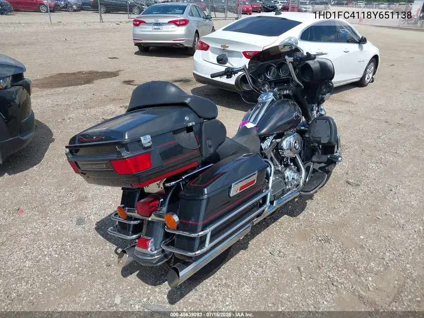 2008 Harley-Davidson Flhtcui VIN: 1HD1FC4118Y651138 Lot: 45639093