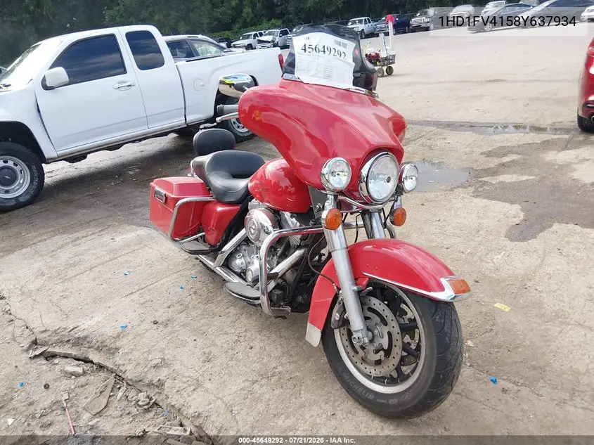 2008 Harley-Davidson Flht VIN: 1HD1FV4158Y637934 Lot: 45649292