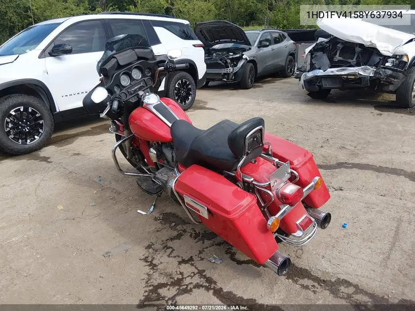 2008 Harley-Davidson Flht VIN: 1HD1FV4158Y637934 Lot: 45649292