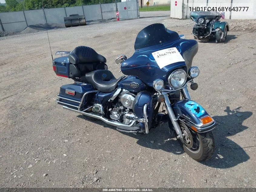 2008 Harley-Davidson Flhtcui VIN: 1HD1FC4168Y643777 Lot: 45667940