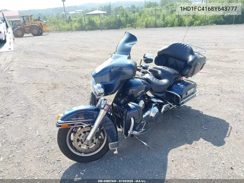 2008 Harley-Davidson Flhtcui VIN: 1HD1FC4168Y643777 Lot: 45667940