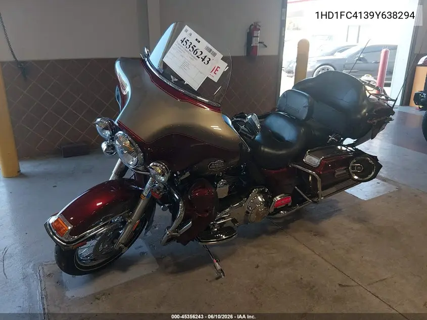 2009 Harley-Davidson Flhtcu VIN: 1HD1FC4139Y638294 Lot: 45356243