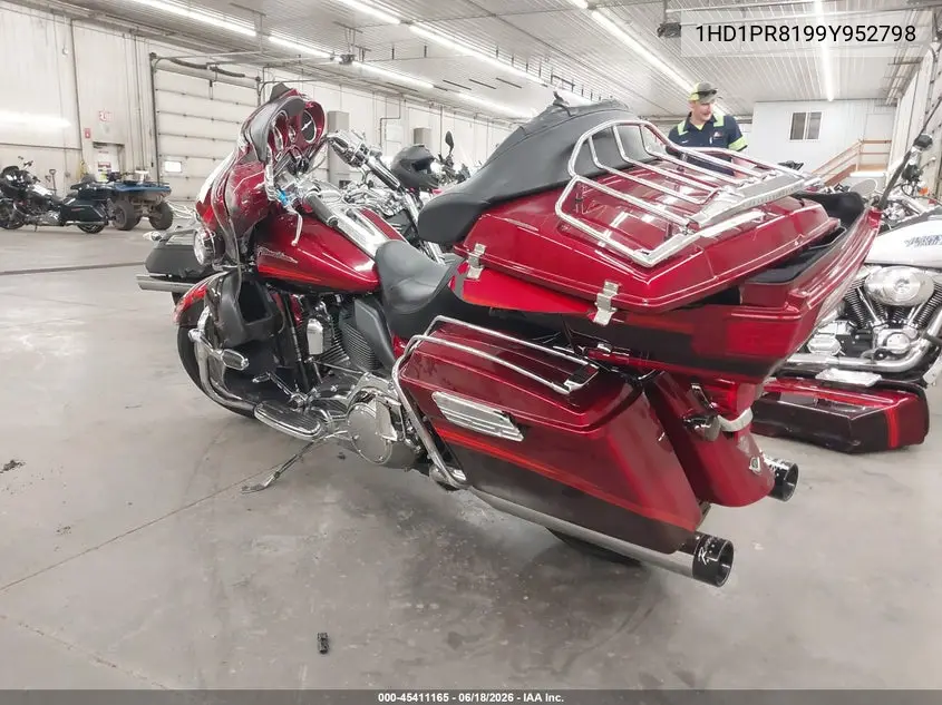 2009 Harley-Davidson Flhtcuse4 VIN: 1HD1PR8199Y952798 Lot: 45411165