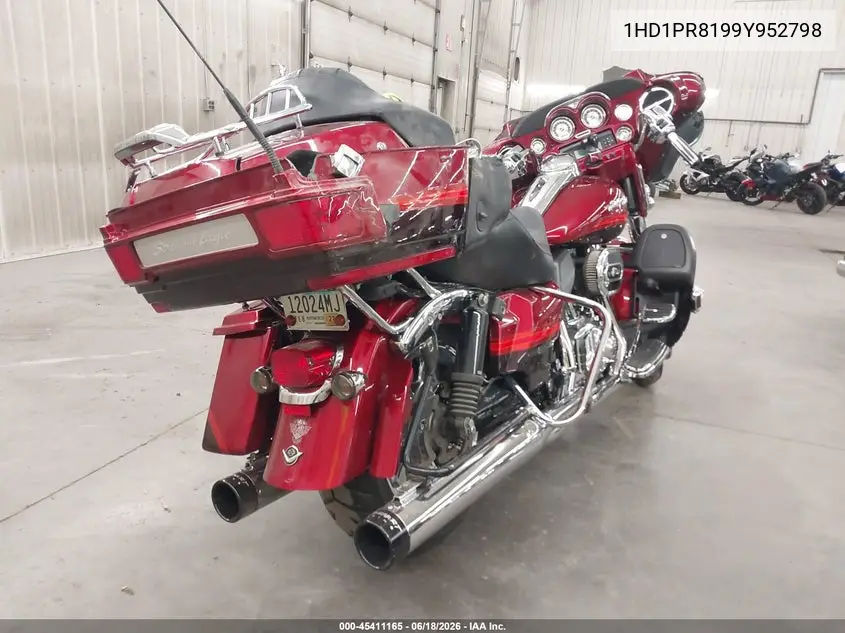 2009 Harley-Davidson Flhtcuse4 VIN: 1HD1PR8199Y952798 Lot: 45411165