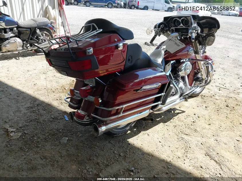 2010 Harley-Davidson Flhtcu VIN: 1HD1FC412AB658852 Lot: 44977046