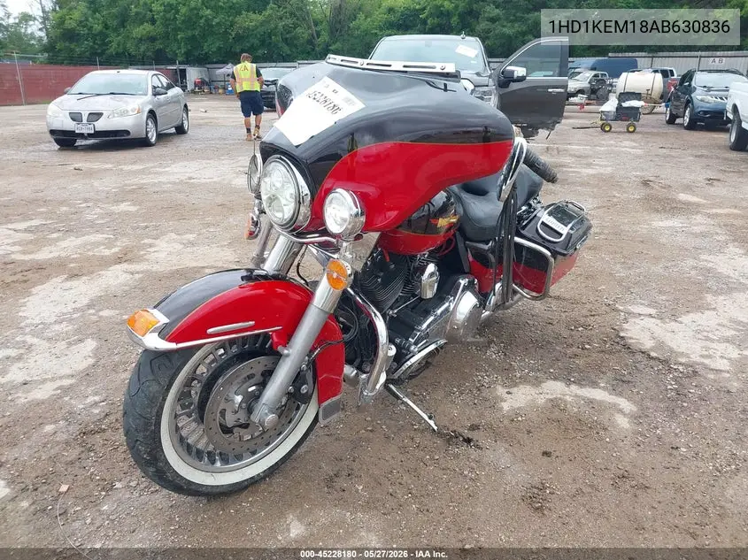 2010 Harley-Davidson Flhtk VIN: 1HD1KEM18AB630836 Lot: 45228180