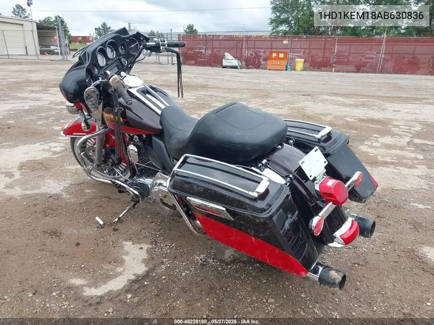 2010 Harley-Davidson Flhtk VIN: 1HD1KEM18AB630836 Lot: 45228180