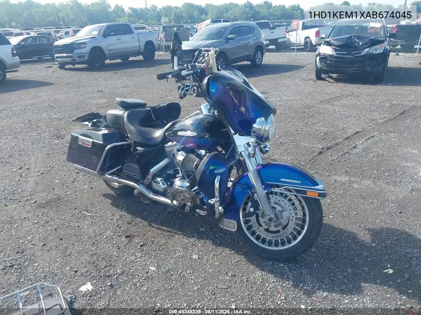 2010 Harley-Davidson Flhtk VIN: 1HD1KEM1XAB674045 Lot: 45348226