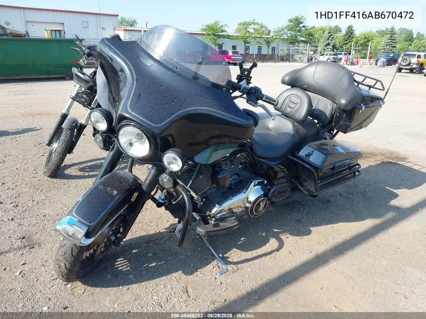 2010 Harley-Davidson Flhtc VIN: 1HD1FF416AB670472 Lot: 45466282