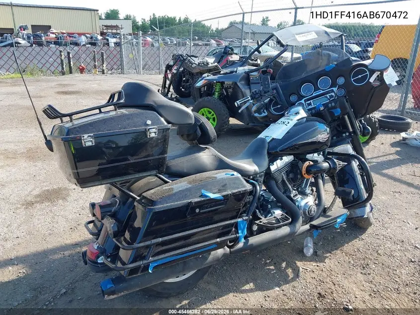 2010 Harley-Davidson Flhtc VIN: 1HD1FF416AB670472 Lot: 45466282