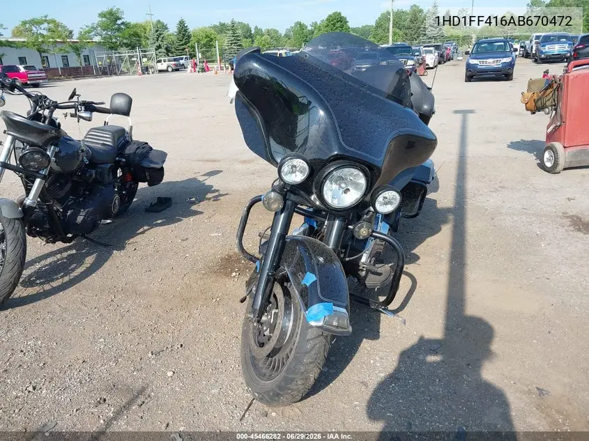 2010 Harley-Davidson Flhtc VIN: 1HD1FF416AB670472 Lot: 45466282