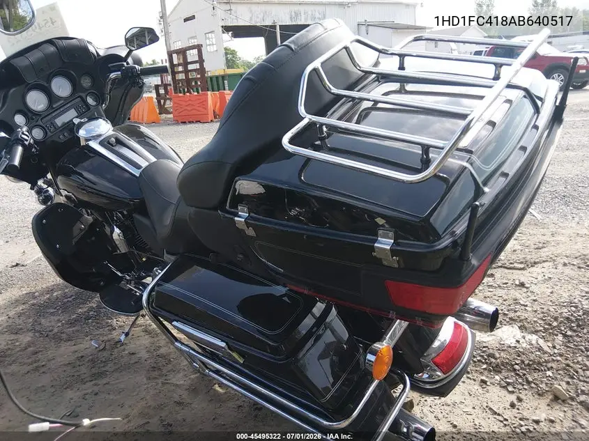 2010 Harley-Davidson Flhtcu VIN: 1HD1FC418AB640517 Lot: 45495322