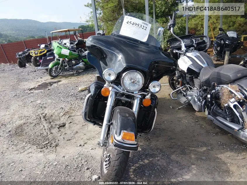 2010 Harley-Davidson Flhtcu VIN: 1HD1FC418AB640517 Lot: 45495322