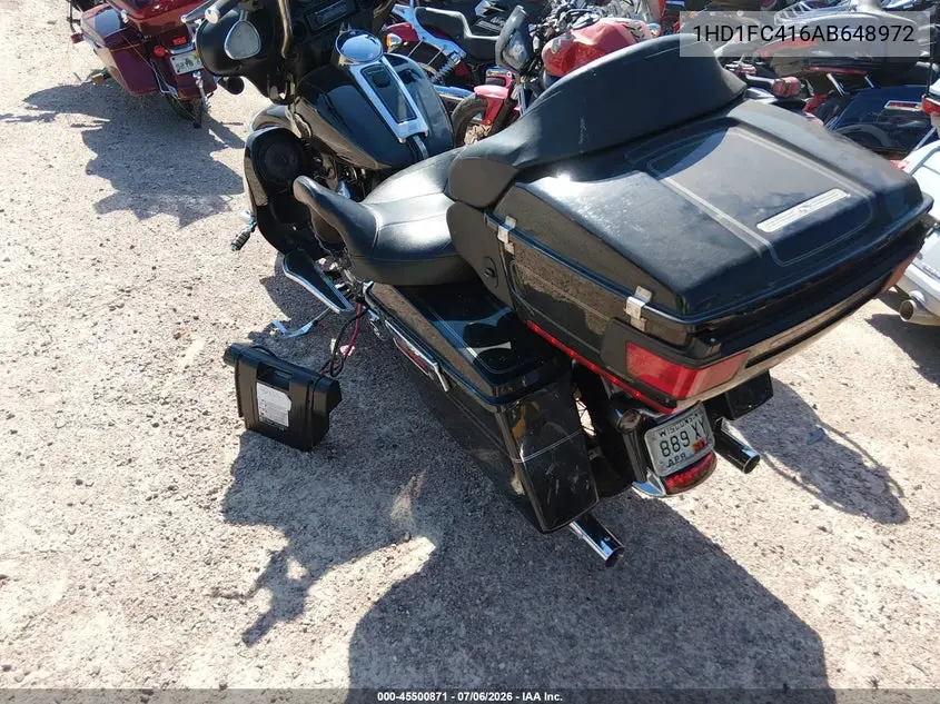 2010 Harley-Davidson Flhtcu VIN: 1HD1FC416AB648972 Lot: 45500871