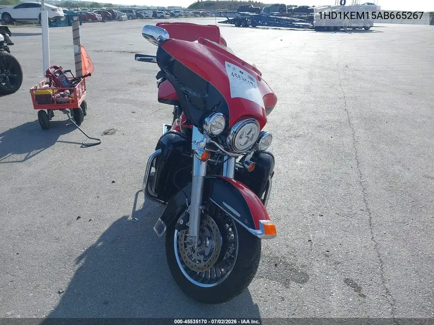 2010 Harley-Davidson Flhtk VIN: 1HD1KEM15AB665267 Lot: 45535170