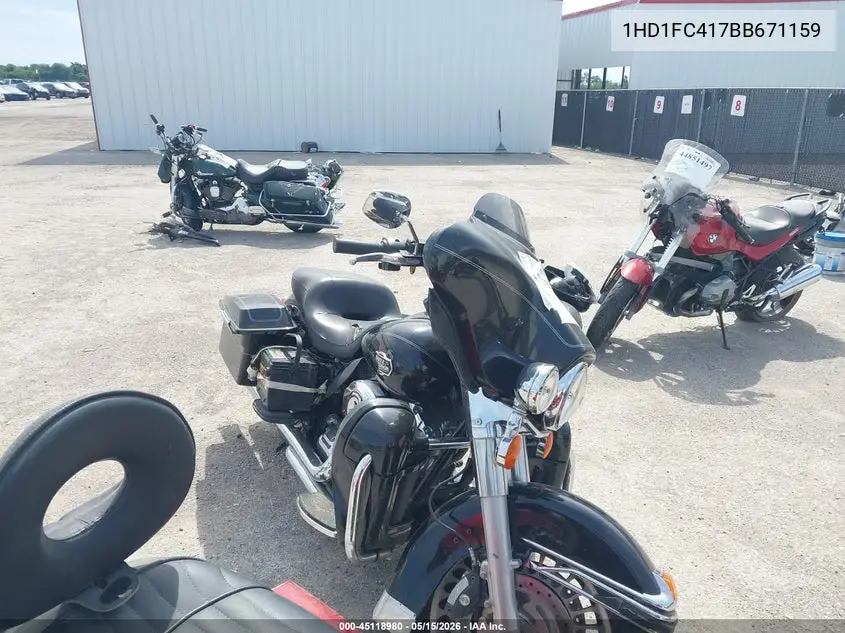 2011 Harley-Davidson Flhtcu VIN: 1HD1FC417BB671159 Lot: 45118980