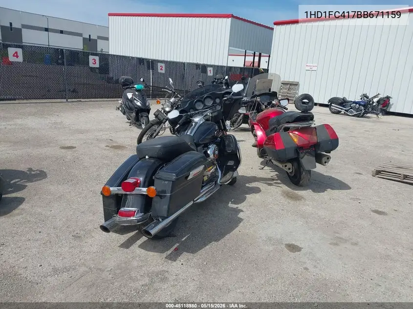 2011 Harley-Davidson Flhtcu VIN: 1HD1FC417BB671159 Lot: 45118980