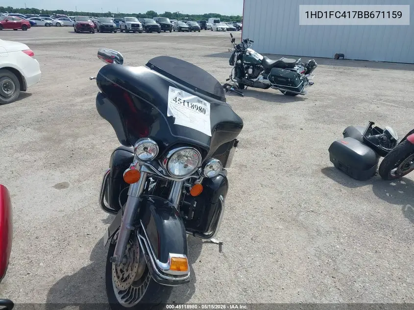2011 Harley-Davidson Flhtcu VIN: 1HD1FC417BB671159 Lot: 45118980