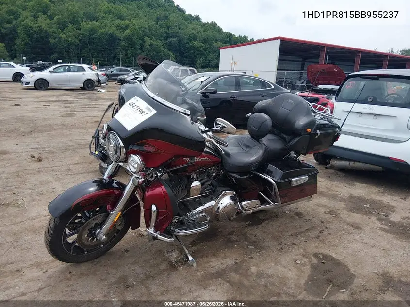 2011 Harley-Davidson Flhtcuse6 VIN: 1HD1PR815BB955237 Lot: 45471987