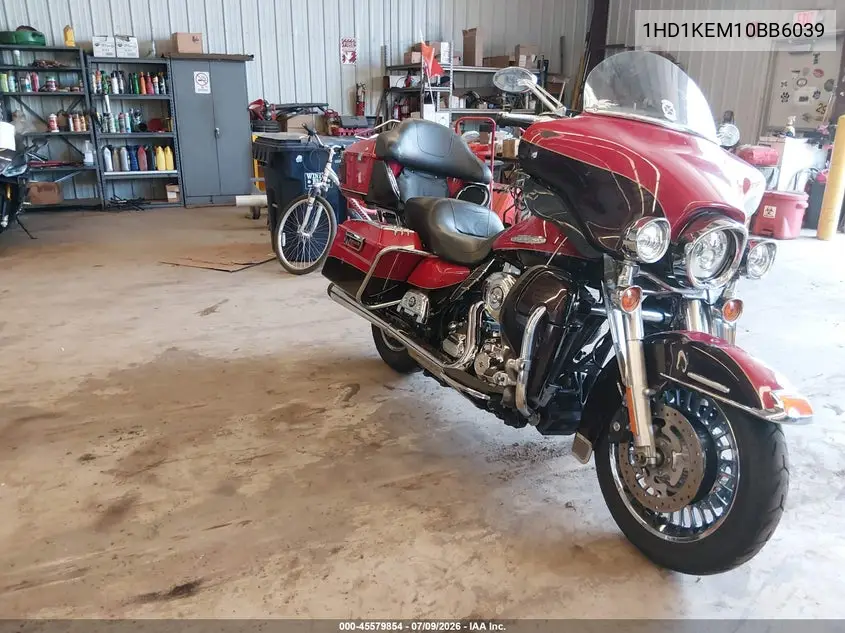 2011 Harley-Davidson Flhtk VIN: 1HD1KEM10BB6039 Lot: 45579854