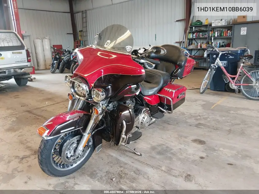2011 Harley-Davidson Flhtk VIN: 1HD1KEM10BB6039 Lot: 45579854