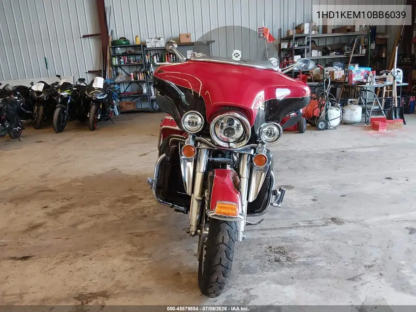 2011 Harley-Davidson Flhtk VIN: 1HD1KEM10BB6039 Lot: 45579854