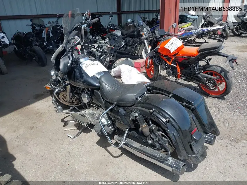 2012 Harley-Davidson Flhtp Police Electra Glide VIN: 1HD1FMM14CB638885 Lot: 45422621