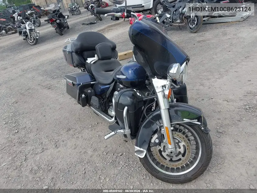 2012 Harley-Davidson Flhtk Electra Glide Ultra Ltd VIN: 1HD1KEM10CB623124 Lot: 45500142