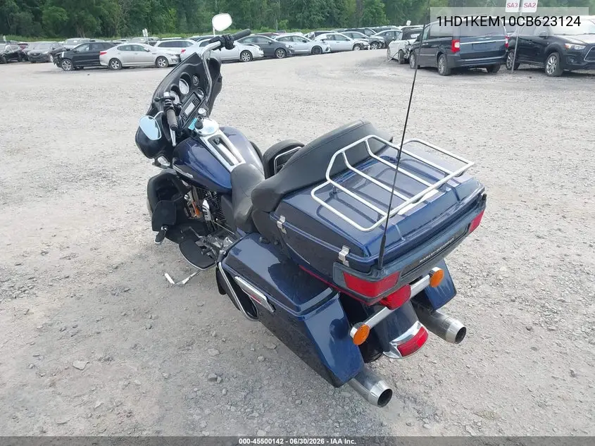 2012 Harley-Davidson Flhtk Electra Glide Ultra Ltd VIN: 1HD1KEM10CB623124 Lot: 45500142