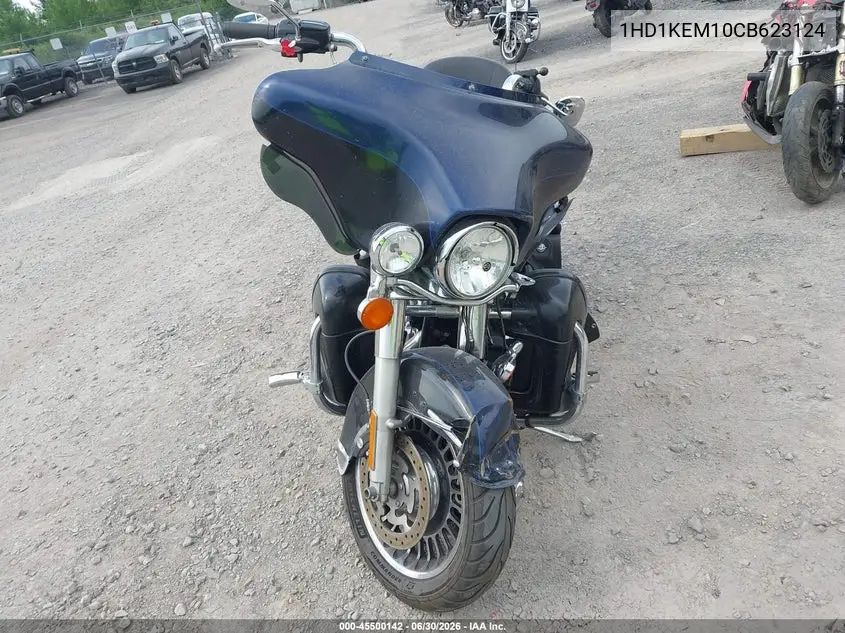2012 Harley-Davidson Flhtk Electra Glide Ultra Ltd VIN: 1HD1KEM10CB623124 Lot: 45500142
