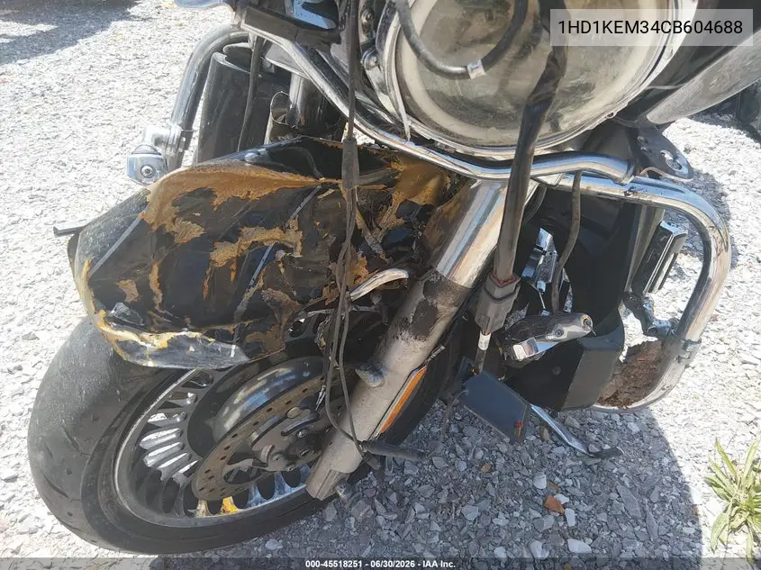2012 Harley-Davidson Flhtk Electra Glide Ultra Ltd VIN: 1HD1KEM34CB604688 Lot: 45518251