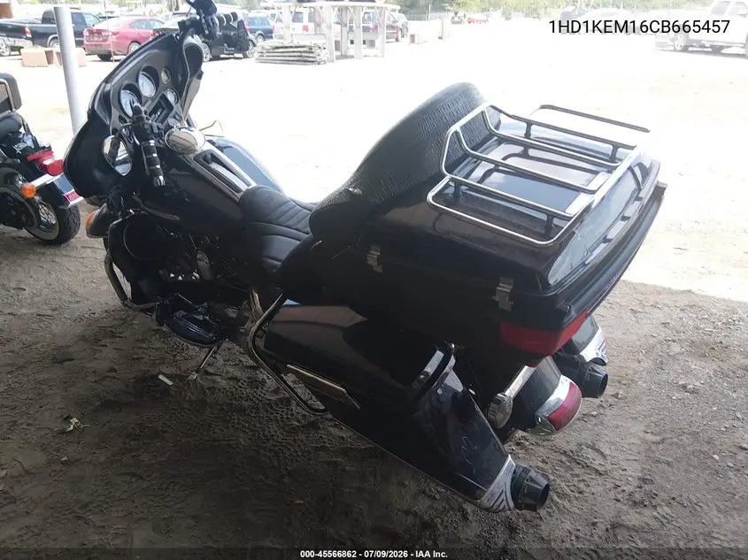 2012 Harley-Davidson Flhtk Electra Glide Ultra Ltd VIN: 1HD1KEM16CB665457 Lot: 45566862