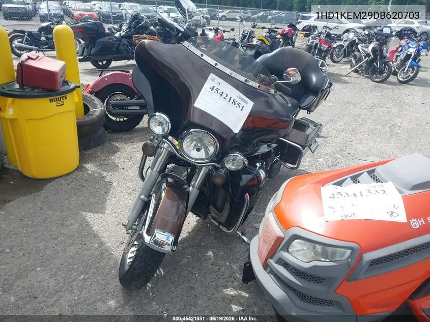 2013 Harley-Davidson Flhtk Electra Glide Ult Ltd/Ann VIN: 1HD1KEM29DB620703 Lot: 45421851