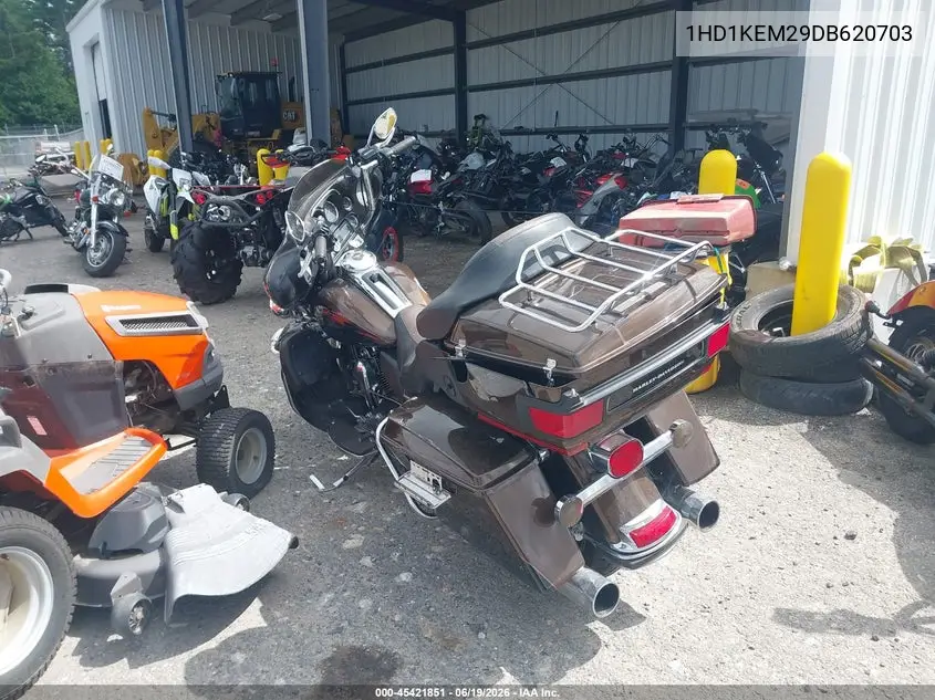 2013 Harley-Davidson Flhtk Electra Glide Ult Ltd/Ann VIN: 1HD1KEM29DB620703 Lot: 45421851