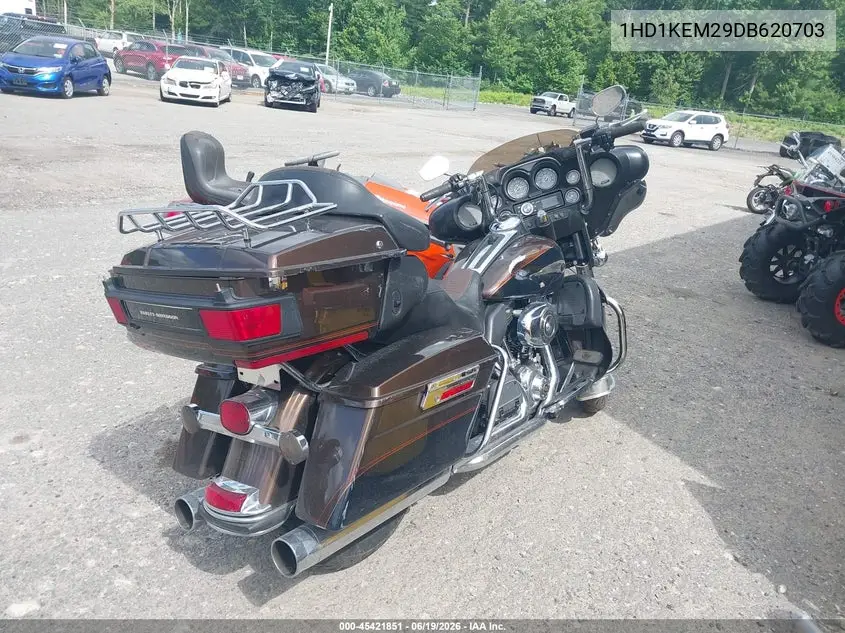 2013 Harley-Davidson Flhtk Electra Glide Ult Ltd/Ann VIN: 1HD1KEM29DB620703 Lot: 45421851