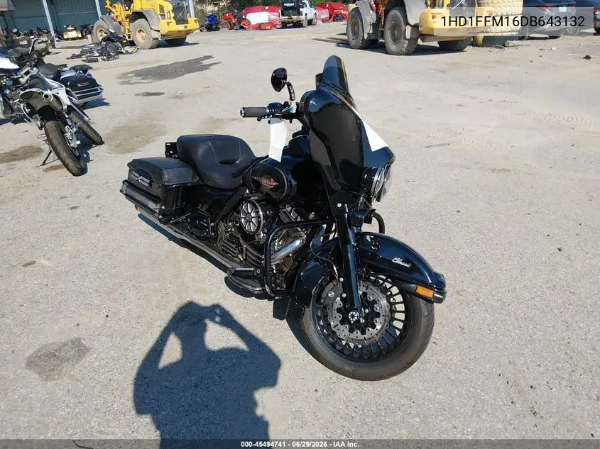 2013 Harley-Davidson Flhtc Electra Glide Classic VIN: 1HD1FFM16DB643132 Lot: 45494741