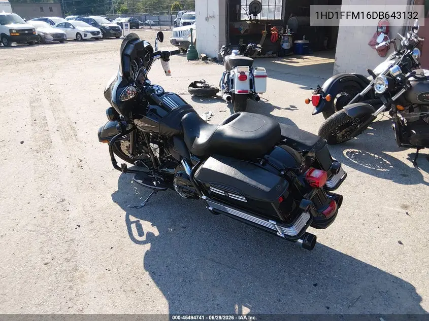 2013 Harley-Davidson Flhtc Electra Glide Classic VIN: 1HD1FFM16DB643132 Lot: 45494741