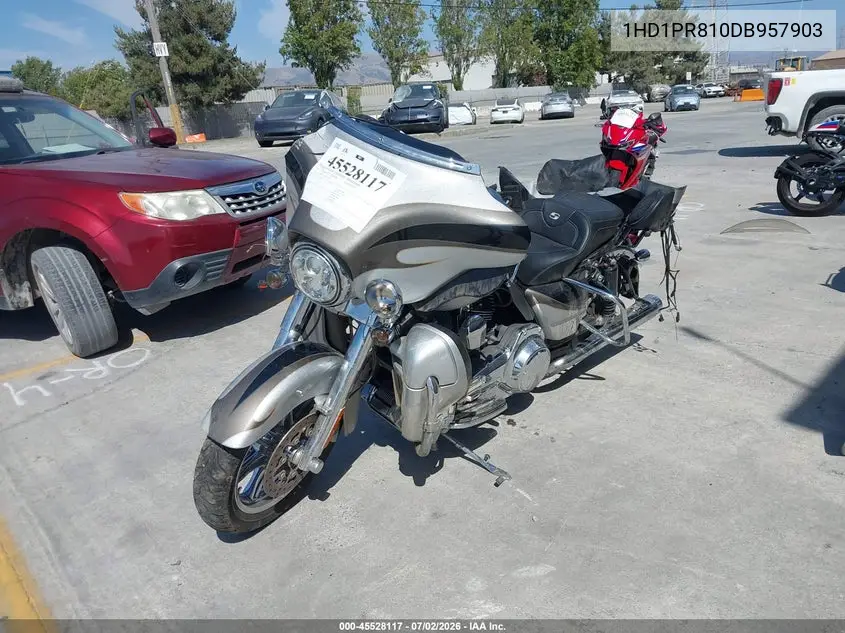 2013 Harley-Davidson Flhtcuse Cvo Ultra Cls Electra Gld VIN: 1HD1PR810DB957903 Lot: 45528117