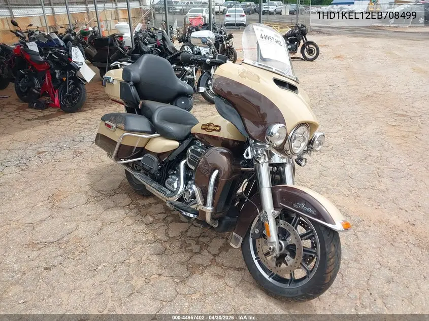 2014 Harley-Davidson Flhtk Electra Glide Ultra Ltd VIN: 1HD1KEL12EB708499 Lot: 44957402