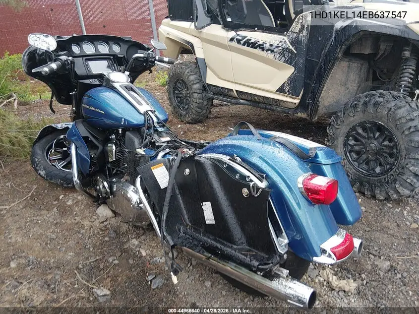 2014 Harley-Davidson Flhtk Electra Glide Ultra Ltd VIN: 1HD1KEL14EB637547 Lot: 44966640