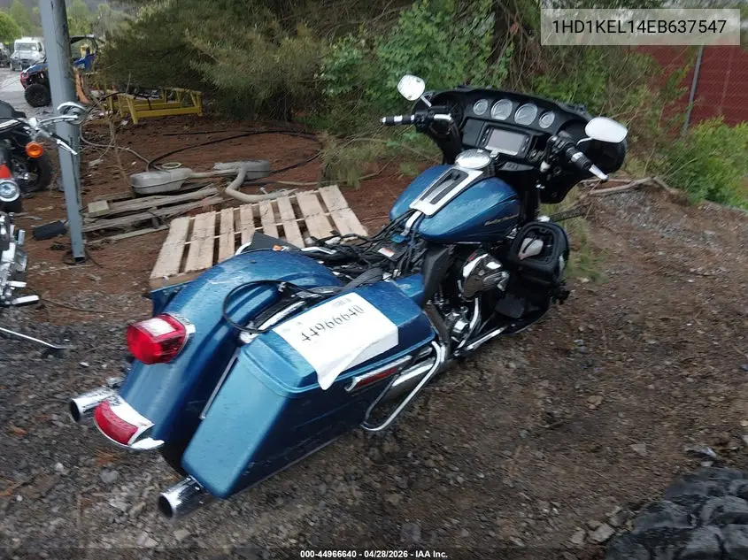 2014 Harley-Davidson Flhtk Electra Glide Ultra Ltd VIN: 1HD1KEL14EB637547 Lot: 44966640