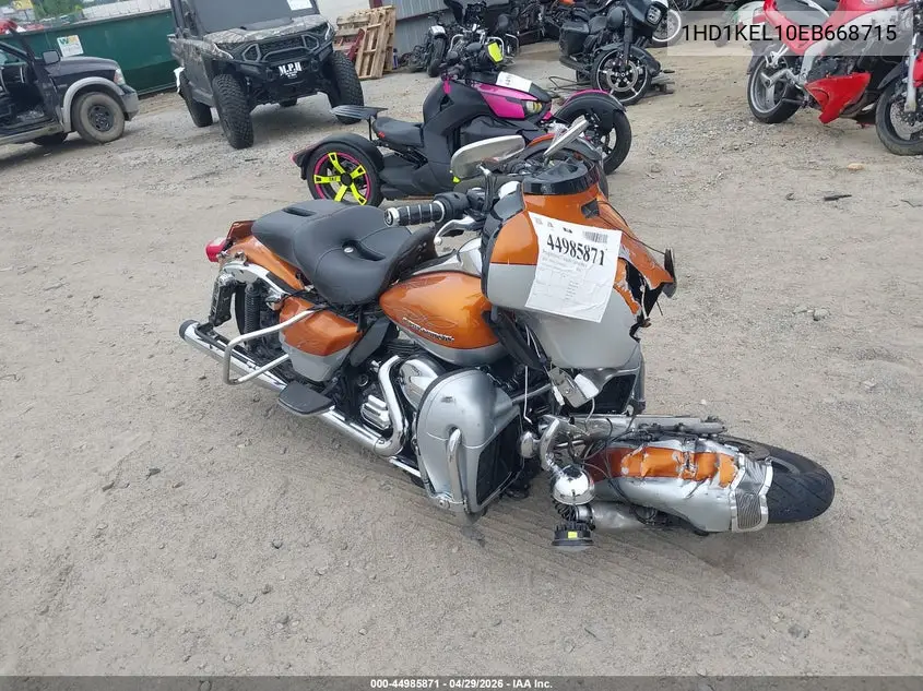 2014 Harley-Davidson Flhtk Electra Glide Ultra Ltd VIN: 1HD1KEL10EB668715 Lot: 44985871
