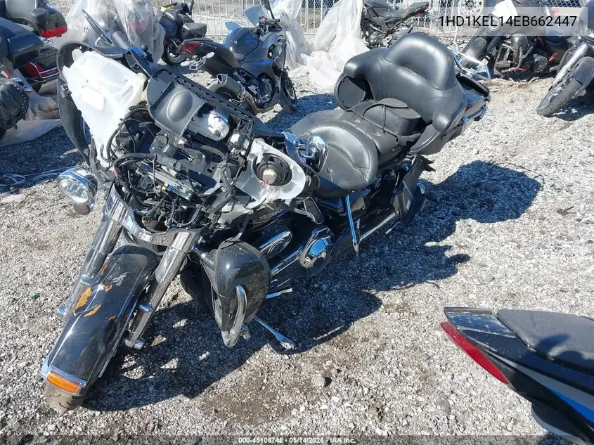 2014 Harley-Davidson Flhtk Electra Glide Ultra Ltd VIN: 1HD1KEL14EB662447 Lot: 45108748