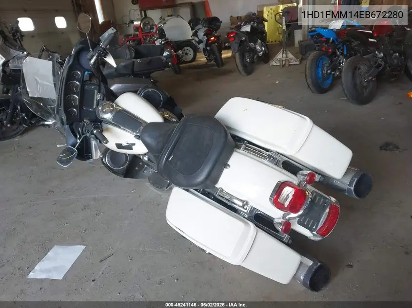 2014 Harley-Davidson Flhtp Police Electra Glide VIN: 1HD1FMM14EB672280 Lot: 45241146