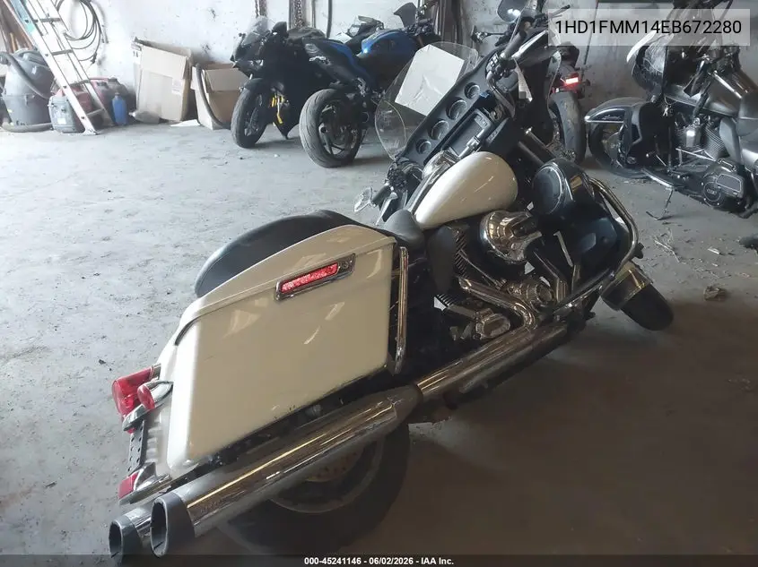 2014 Harley-Davidson Flhtp Police Electra Glide VIN: 1HD1FMM14EB672280 Lot: 45241146